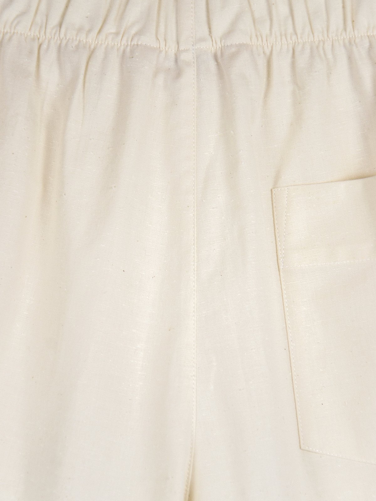 Slub cotton shorts