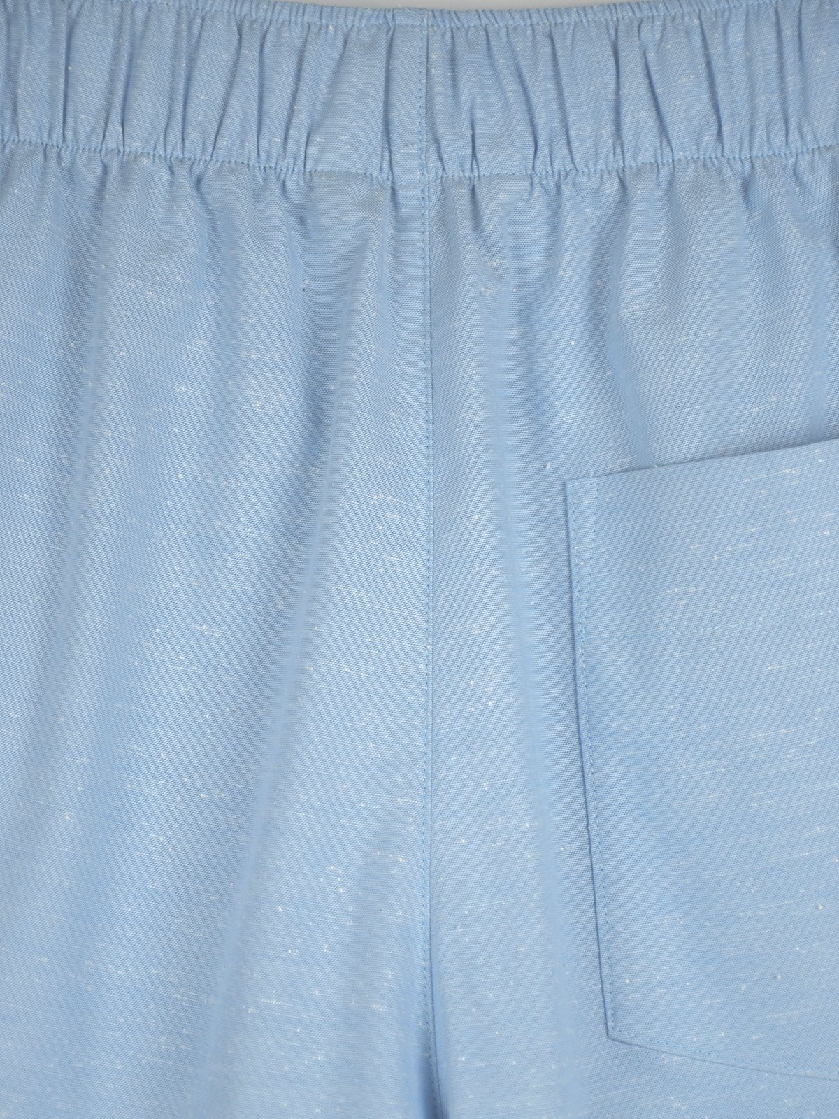 Slub cotton shorts