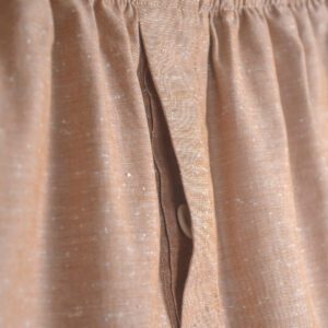 Slub cotton pants