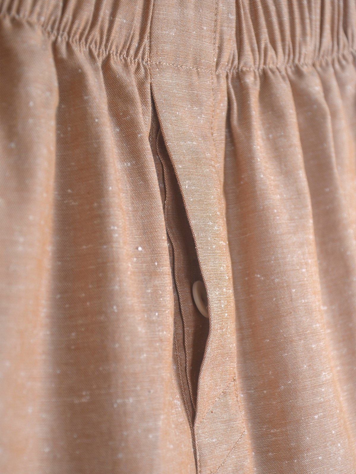 Slub cotton pants