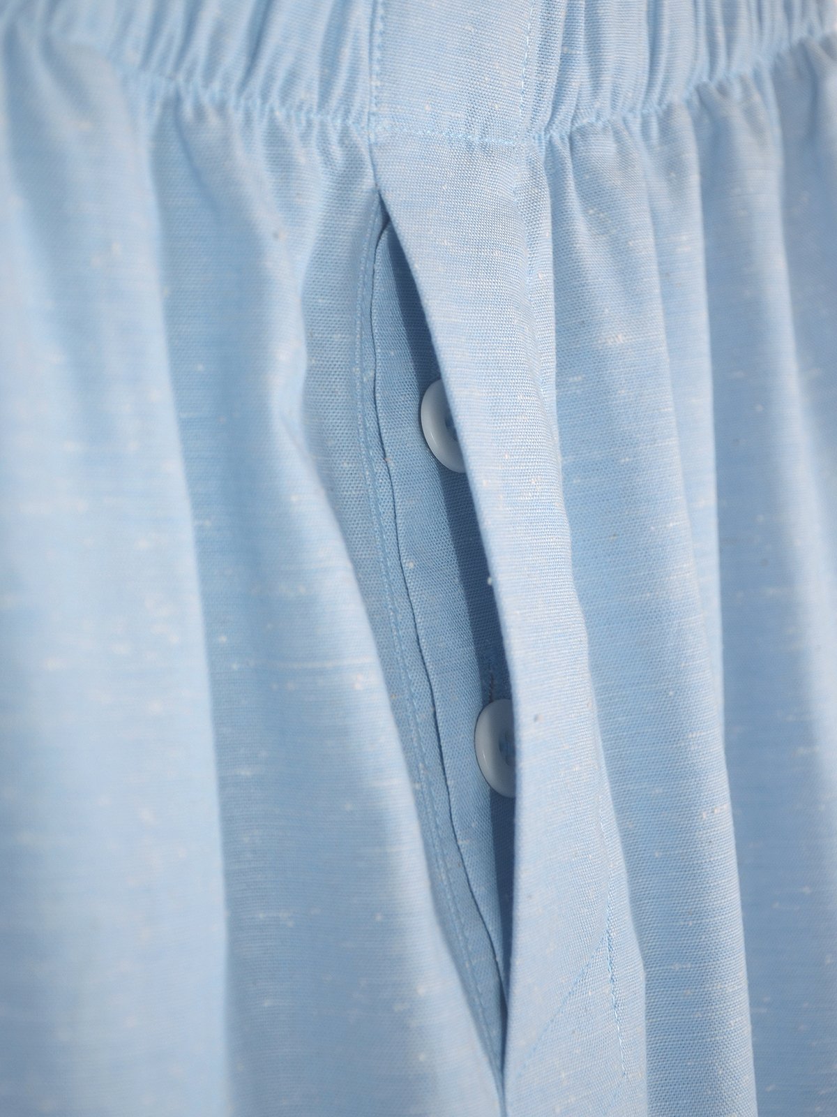 Slub cotton pants