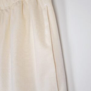 Slub cotton pants