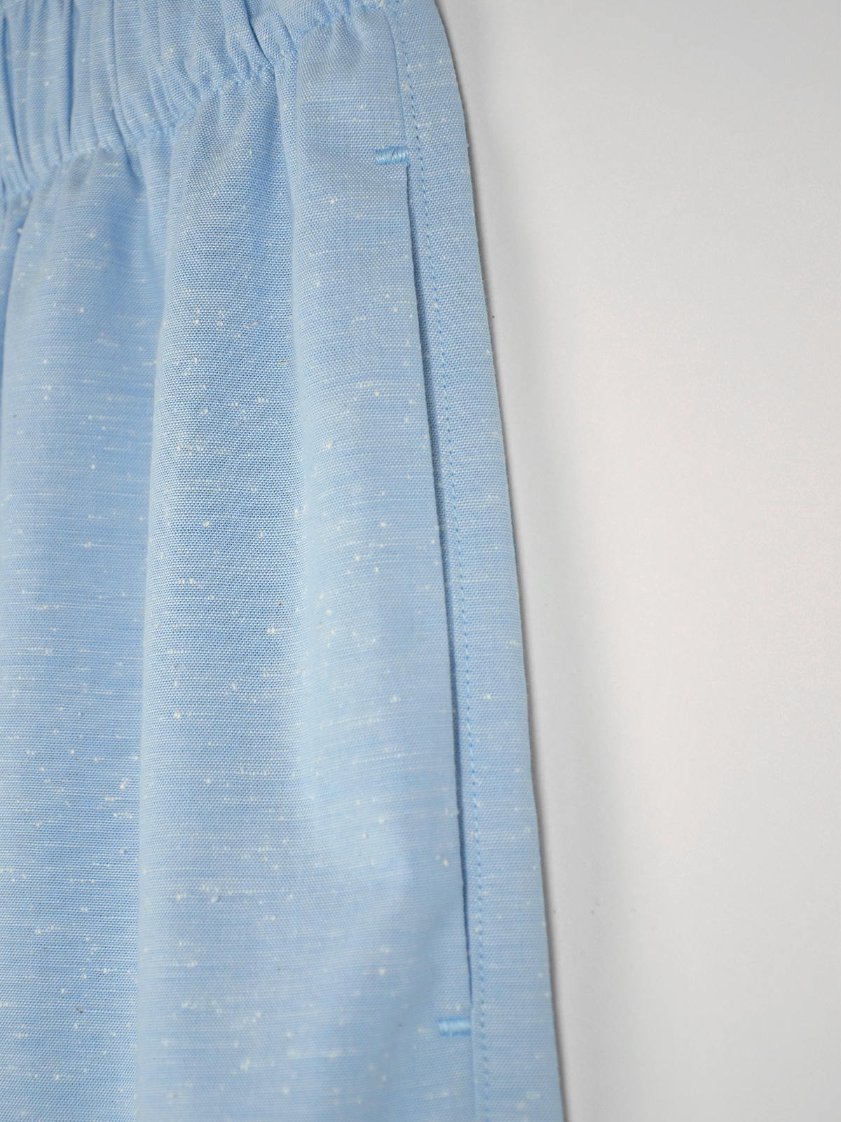 Slub cotton shorts