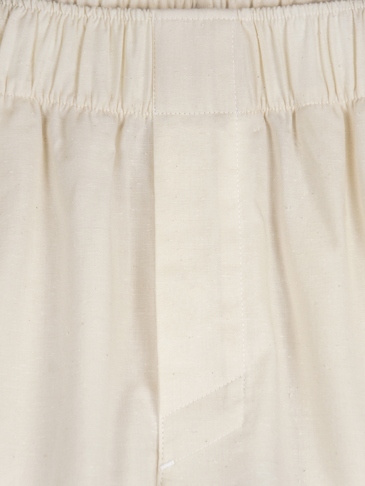Slub cotton pants
