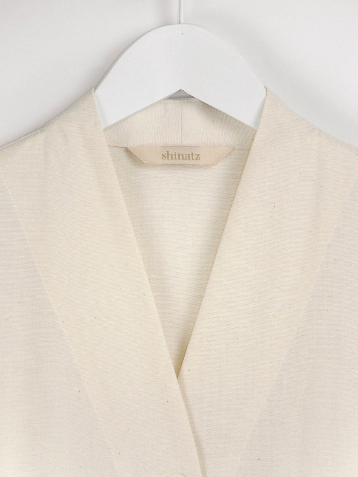 Slub cotton short sleeve shirt