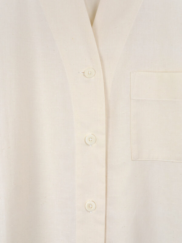 Slub cotton long sleeve shirt