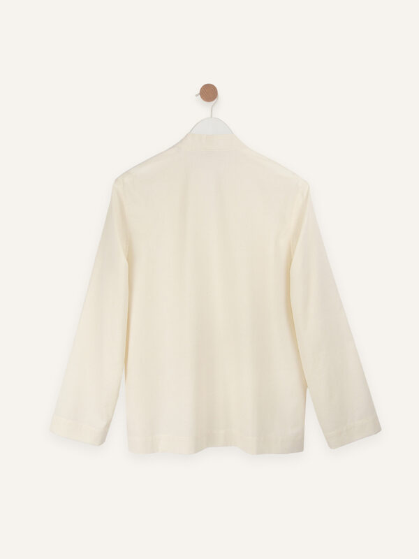 Slub cotton long sleeve shirt