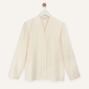 Slub cotton long sleeve shirt