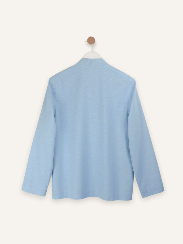 Slub cotton long sleeve shirt