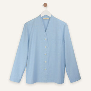 Slub cotton long sleeve shirt