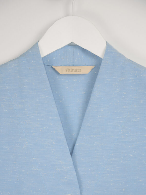 Slub cotton short sleeve shirt