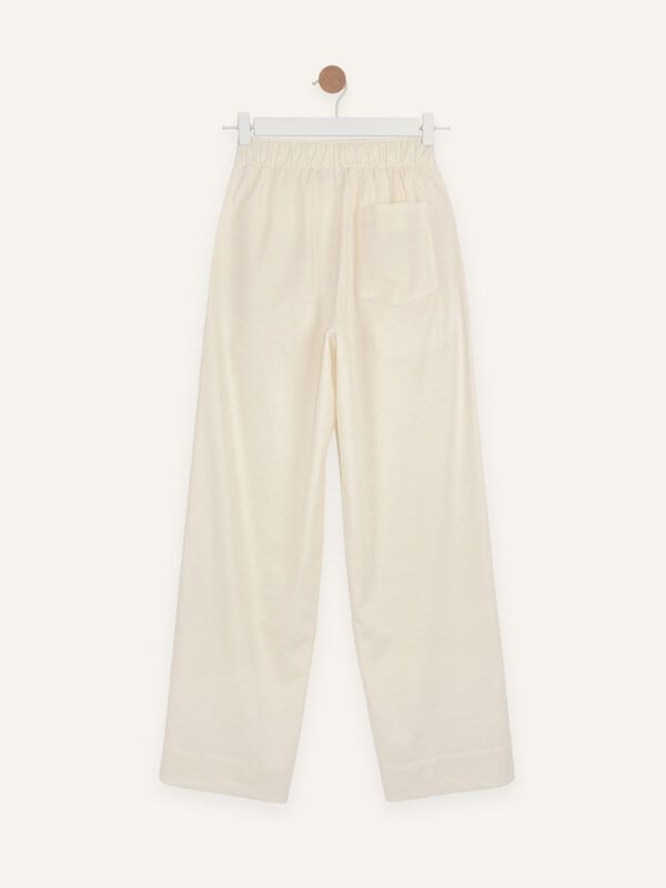Slub cotton pants
