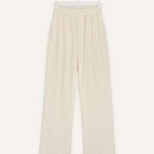 Slub cotton pants