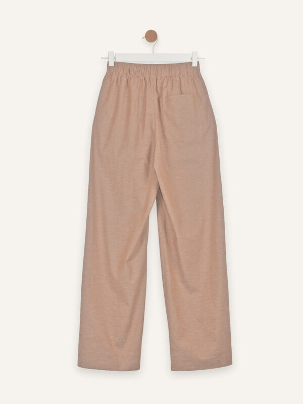 Slub cotton pants
