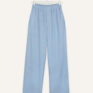Slub cotton pants