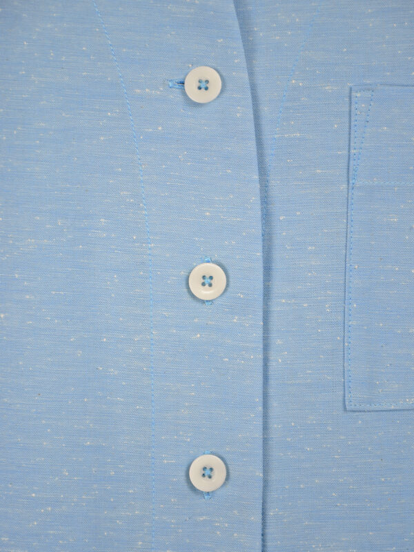 Slub cotton short sleeve shirt