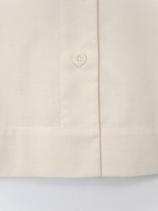 Slub cotton short sleeve shirt