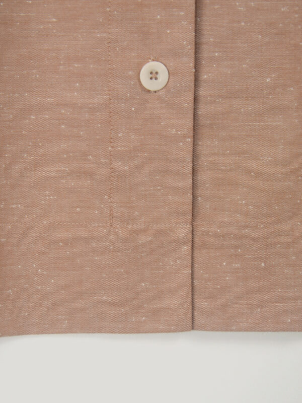 Slub cotton short sleeve shirt