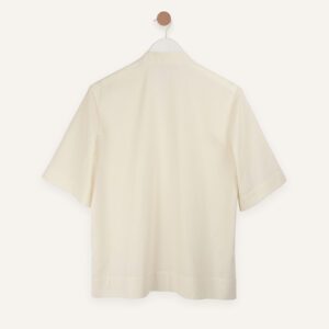 Slub cotton short sleeve shirt