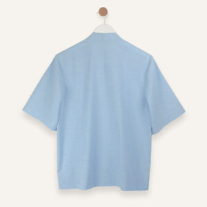 Slub cotton short sleeve shirt