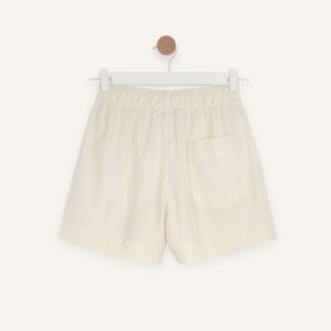 Slub cotton shorts