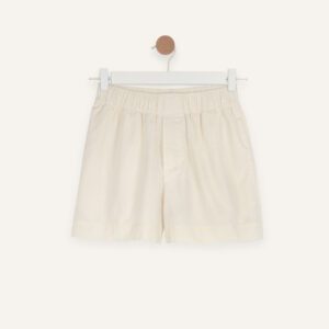 Slub cotton shorts