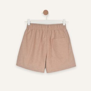 Slub cotton shorts