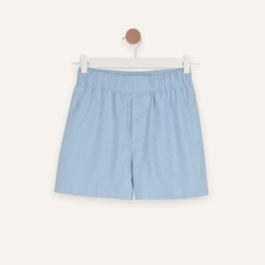 Slub cotton shorts