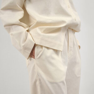 Slub cotton long set