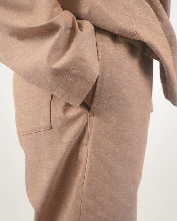 Slub cotton long set