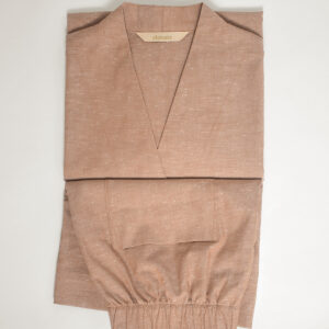 Slub cotton short set