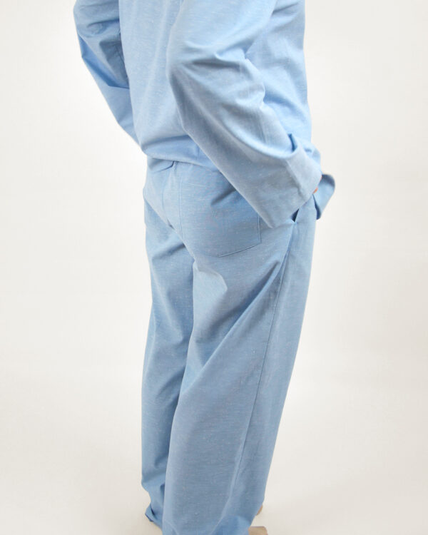 Slub cotton long set