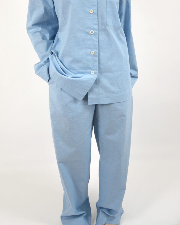 Slub cotton long set