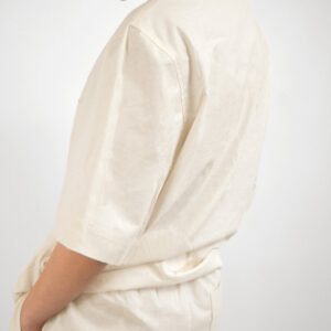 Slub cotton short set